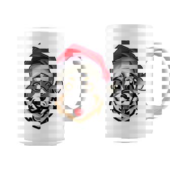 Santa Hat Xmas Pajamas Australian Cattle Dog Christmas Coffee Mug | Mazezy