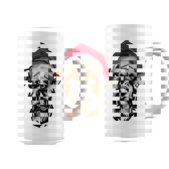 Santa Hat Xmas Pajamas Russell Terrier Dog Christmas Coffee Mug | Mazezy