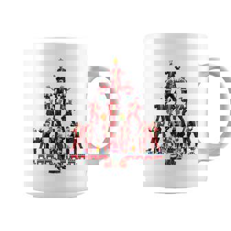 Santa Trump Dance Tree Christmas Pajama Xmas Boys Mens Coffee Mug | Mazezy