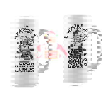 Santa's Tech Support Rebooting Christmas Holiday Xmas Coffee Mug | Mazezy