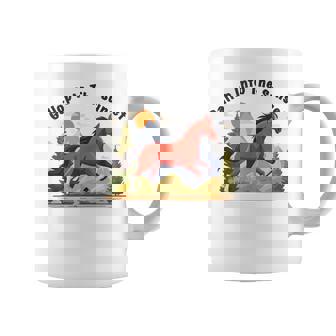 Gallop Into The Sunset Boho Style Horse Illustration Tank Top Graphic Print Coffee Mug - Monsterry