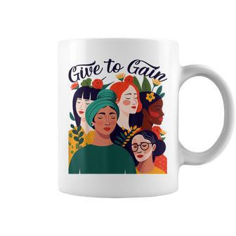 Give To Gain International Women's Day 2026 Flowers Women Coffee Mug - Thegiftio UK