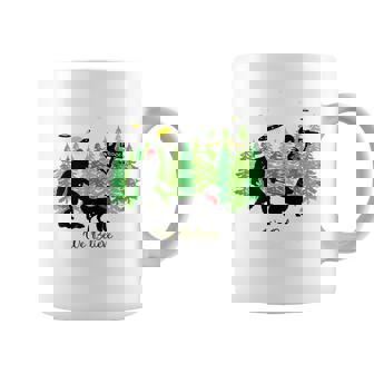 Golden Retriever Bigfoot Christmas Alien UFO Believe Coffee Mug | Mazezy