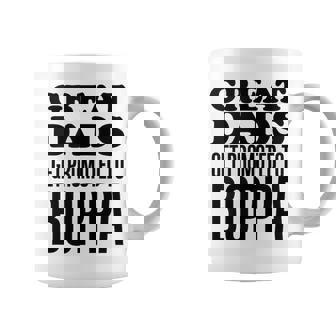 Great Dads Get Promoted To Boppa Grandfather Tank Top Coffee Mug | Mazezy