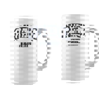 Greece NY J05 Vintage Athletic Blue Coffee Mug | Mazezy