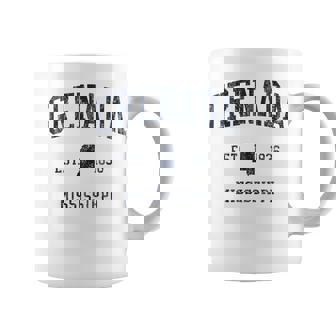 Grenada MS JN1 Vintage Athletic Blue Coffee Mug | Mazezy