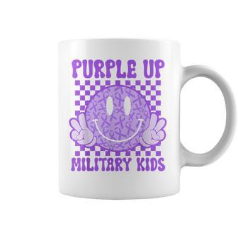 Groovy Smile Face Proud Military Childs Month Boys Girls Coffee Mug | Seseable CA