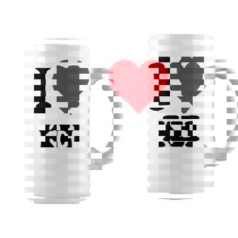 I Heart Keiファーストネーム I Love パーソナライズ コーヒーマグ - Kawaiitshirt