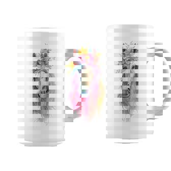 Horse Painting Flowers Horse Lover Coffee Mug | Mazezy