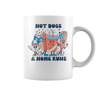 Hot Dogs And Home Runs Hot Dog Baseball Touchdown Coffee Mug - Thegiftio UK