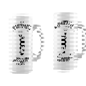 My Human Loves Snowshoeing Cat Parent Hobby Lover Tank Top Coffee Mug | Mazezy