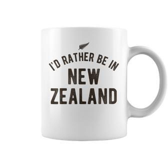 I'd Rather Be In New Zealand Nz Fern Kiwi ギフト コーヒーマグ - Kawaiitshirt