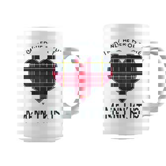 I'm Only Here For The In Kilts タータンチェック ハート コーヒーマグ - Kawaiitshirt