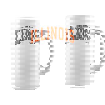 Illinois Il Vintage Athletic Sports Style 80S 90S Coffee Mug - Seseable