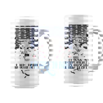 I'm Here To Pardi Vintage Retro Western Bull-Skull Coffee Mug - Thegiftio