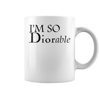 I'm So Diorable Fashion Luxury er Graphic Coffee Mug - Thegiftio UK