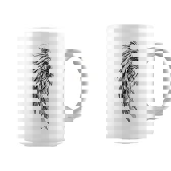 Impresión Trasera De One Winged Angel Gothic Fantasy Gamer Manga Larga Taza de café - Regaloses