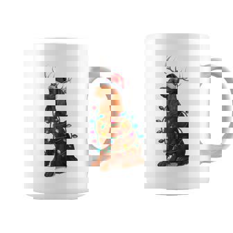 Irish Setter Christmas Lights Santa Hat Reindeer Pajama Coffee Mug - Monsterry