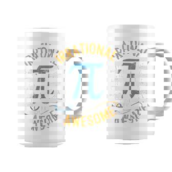 Irrational But Awesome Pi Day Spiral Pi Math Coffee Mug - Monsterry