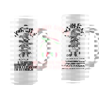 Italian Girls Are Sunshine Mixed With Hurricane Italy Meme Coffee Mug | Mazezy