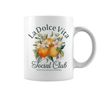 Italy La Dolce Vita Social Club Italian Summer Coffee Mug - Thegiftio