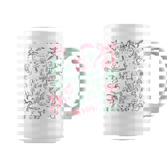 It's A Jolly Season To Teach Coquette Bow Christmas Holiday Coffee Mug | Seseable FR