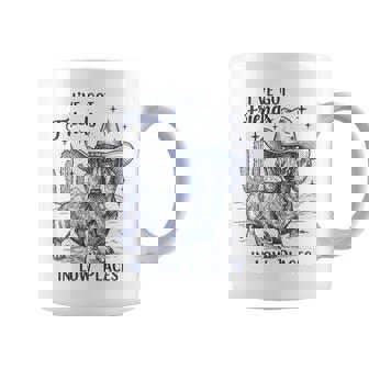 I've Got Friends Low Places Dachshund Cowboy Doxie Coffee Mug | Seseable UK