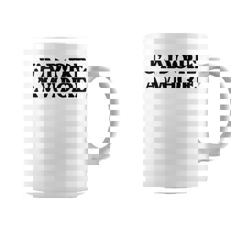 J'adore A Whore Slogan French Translation Sarcasm Pun Coffee Mug - Thegiftio