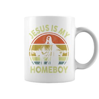 Jesus Is My Homeboy Retro Christian Religious Vintage Faith Coffee Mug - Thegiftio UK