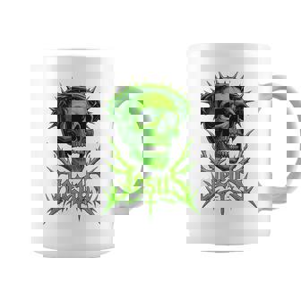 Jesus Skull Crown Christian Gothic Christcore Metal Style Premium Coffee Mug | Mazezy