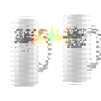 Just A Jolly Goose Santa Christmas Matching Family Xmas Coffee Mug - Thegiftio