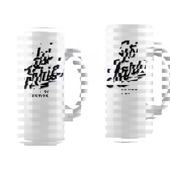 Just Married Est 2025 Wedding Wife Mr & Mrs Bride Groom Coffee Mug | Mazezy