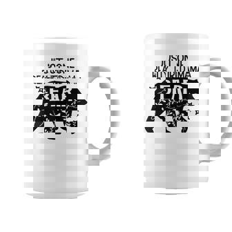 Just One Really Tired Mama Bear Vintage Cute Flower Family Tank Top Coffee Mug | Mazezy