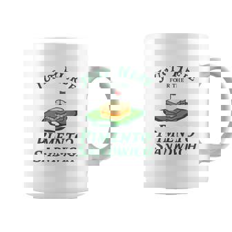 Just Here For The Pimento Cheese Sandwich Golf Humor Season Coffee Mug | Seseable FR