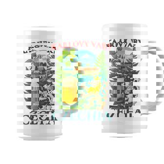 Karlovy Vary Czechia Lion Beer Czech Republic Souvenir Coffee Mug | Mazezy