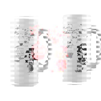 Kawaii Kimono Japonais Pour Fille Fleurs De Cerisier Tasse - Cadeauxyz