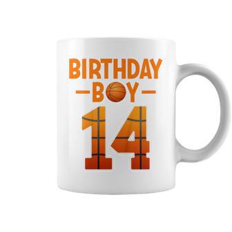 Kids 14 Years Old Basketball Player 14th Birthday Boy Coffee Mug | Mazezy