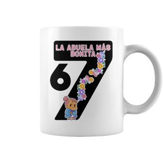 La Abuela Más Bonita Mom 67 Grandma Mother's Day Cute Tri-Blend Coffee Mug - Thegiftio UK