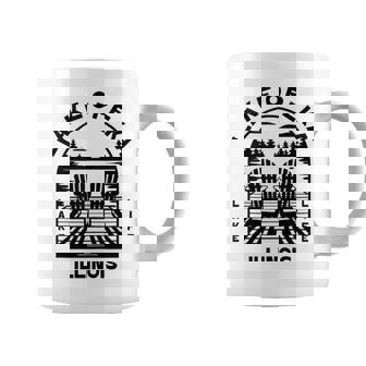 Lake Opeka Illinois Outdoors Vintage Tank Top Coffee Mug | Mazezy