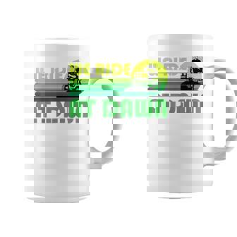 Lawn-Mowing We Ride At Dawn Lawnmower Mower Gardening Coffee Mug | Mazezy