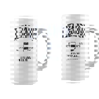 Lebanon In JN1 Vintage Athletic Blue Tank Top Coffee Mug | Mazezy