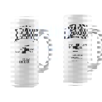 Lebanon OR JN1 Vintage Athletic Blue Tank Top Coffee Mug | Mazezy