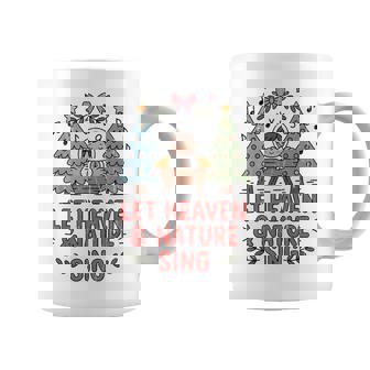 Let Heaven And Nature Sing Whimsical Christmas Nativity Coffee Mug | Seseable FR