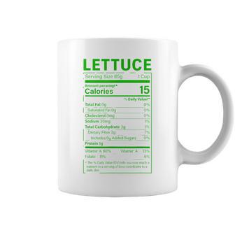 Lettuce Nutrition Facts Thanksgiving Christmas Food Coffee Mug - Thegiftio UK