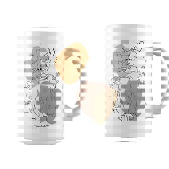 Line Art Burmese Cat Minimalist Tank Top Graphic Print Coffee Mug - Monsterry