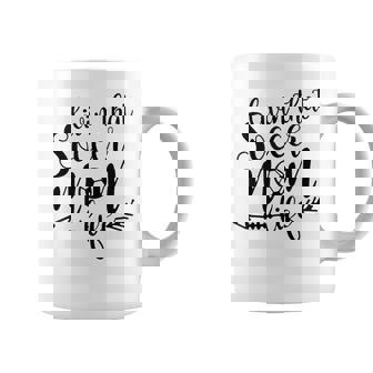 Livin That Soccer Mom Life Sport Parent Cheer Squad Tank Top Coffee Mug | Mazezy