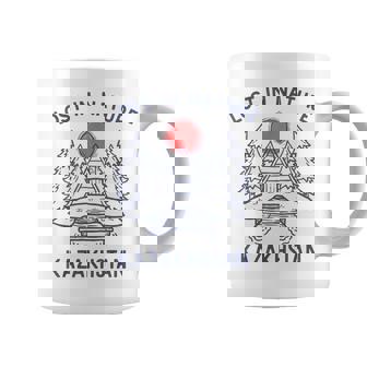 Lost In Nature Vacation Travel Kazakhstan Coffee Mug | Mazezy