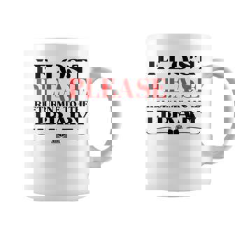 If Lost Return Me To Library Bookworm Librarian Humor Coffee Mug | Mazezy