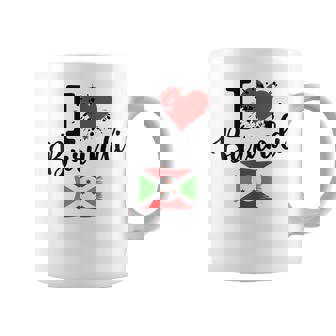 I Love Burundi Heart Flag Burundi Coffee Mug | Mazezy