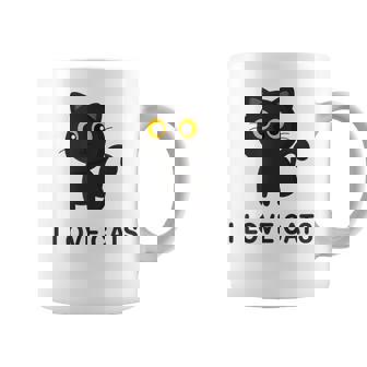 I Love Cats シャツ キュート 黒猫好き キッズ 子猫 コーヒーマグ - Kawaiitshirt